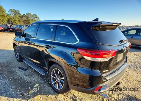 2018 Toyota Highlander Se from USA, damaged, VIN 5TDKZRFH5JS550082